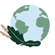 Globe icon with leaves